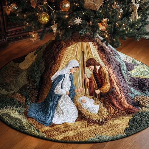 Divine Cradle Quilted Tree Skirt GFTOYC2505