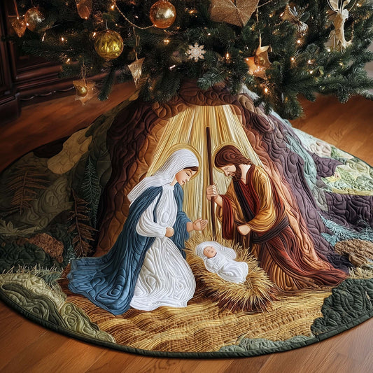 Divine Cradle Quilted Tree Skirt GFTOYC2505