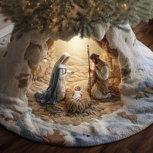 Divine Cradle Quilted Tree Skirt GFTOYC2507