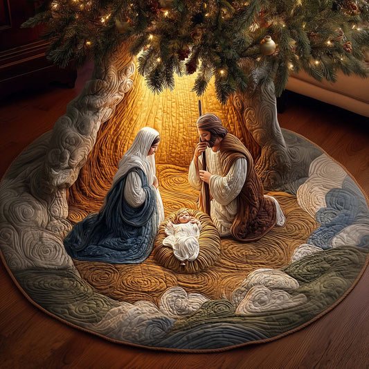 Divine Cradle Quilted Tree Skirt GFTOYC2508