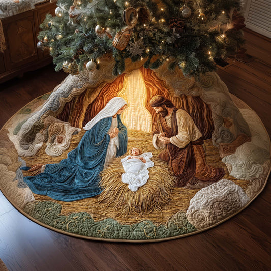 Divine Cradle Quilted Tree Skirt GFTOYC2510