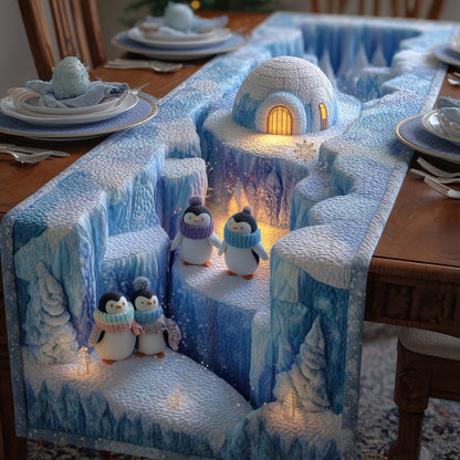 Glacier Penguin Quilted Table Runner GFTOYC2542