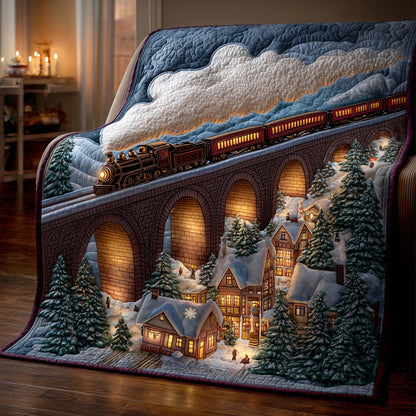 Yuletide Railway Quilted Blanket GFTOYC2552