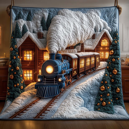 Yuletide Railway Quilted Blanket GFTOYC2553