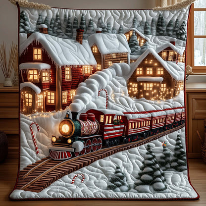 Yuletide Railway Quilted Blanket GFTOYC2554