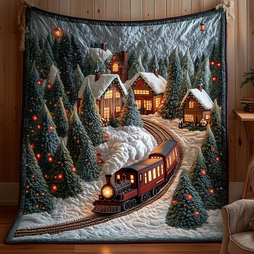 Yuletide Railway Quilted Blanket GFTOYC2556