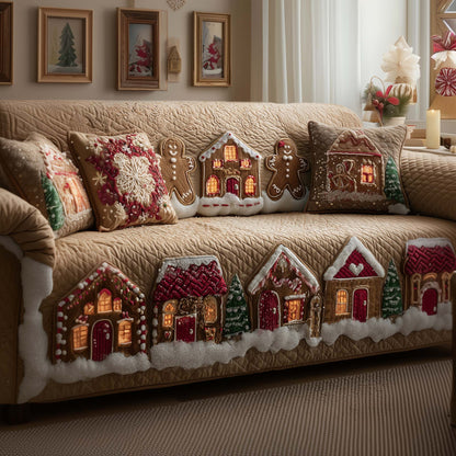 Festive Bake Quilted Sofa Cover GFTOYC2578