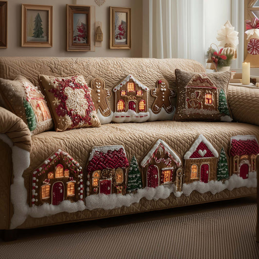 Festive Bake Quilted Sofa Cover GFTOYC2578