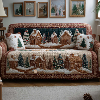 Festive Bake Quilted Sofa Cover GFTOYC2583