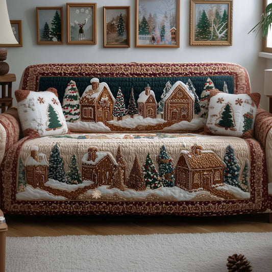 Festive Bake Quilted Sofa Cover GFTOYC2583