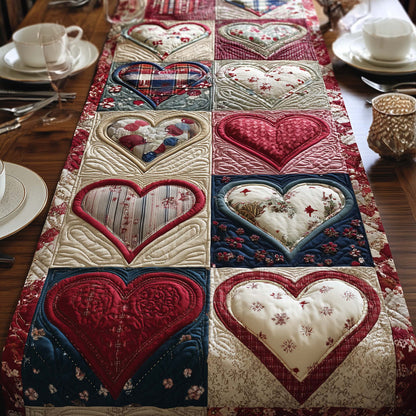 Bubble Heart Quilted Table Runner GFTOYC2619