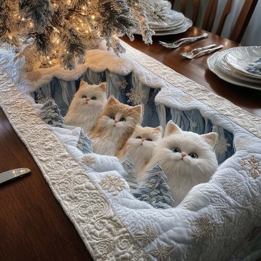 Feline Grace Quilted Table Runner GFTOYC2631