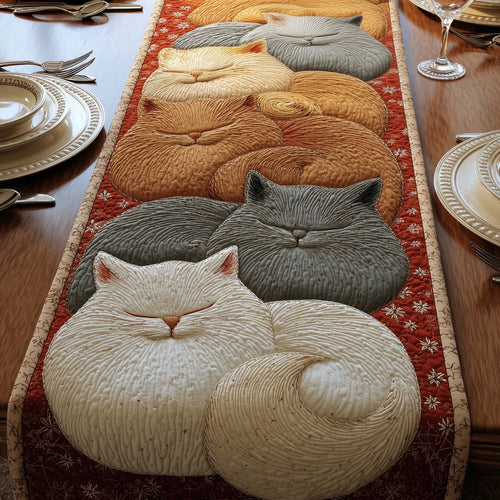 Feline Grace Quilted Table Runner GFTOYC2634