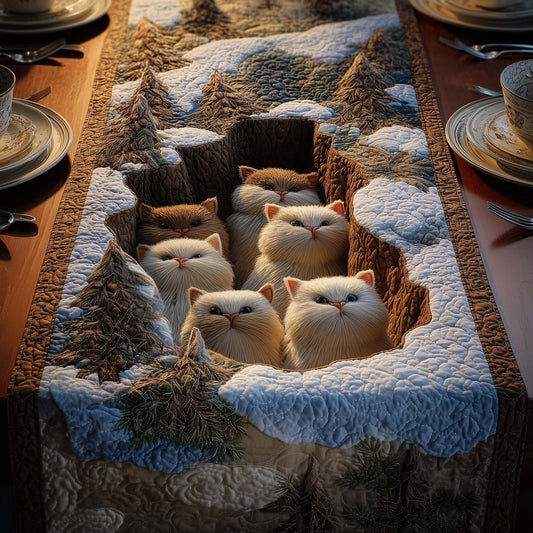 Feline Grace Quilted Table Runner GFTOYC2635