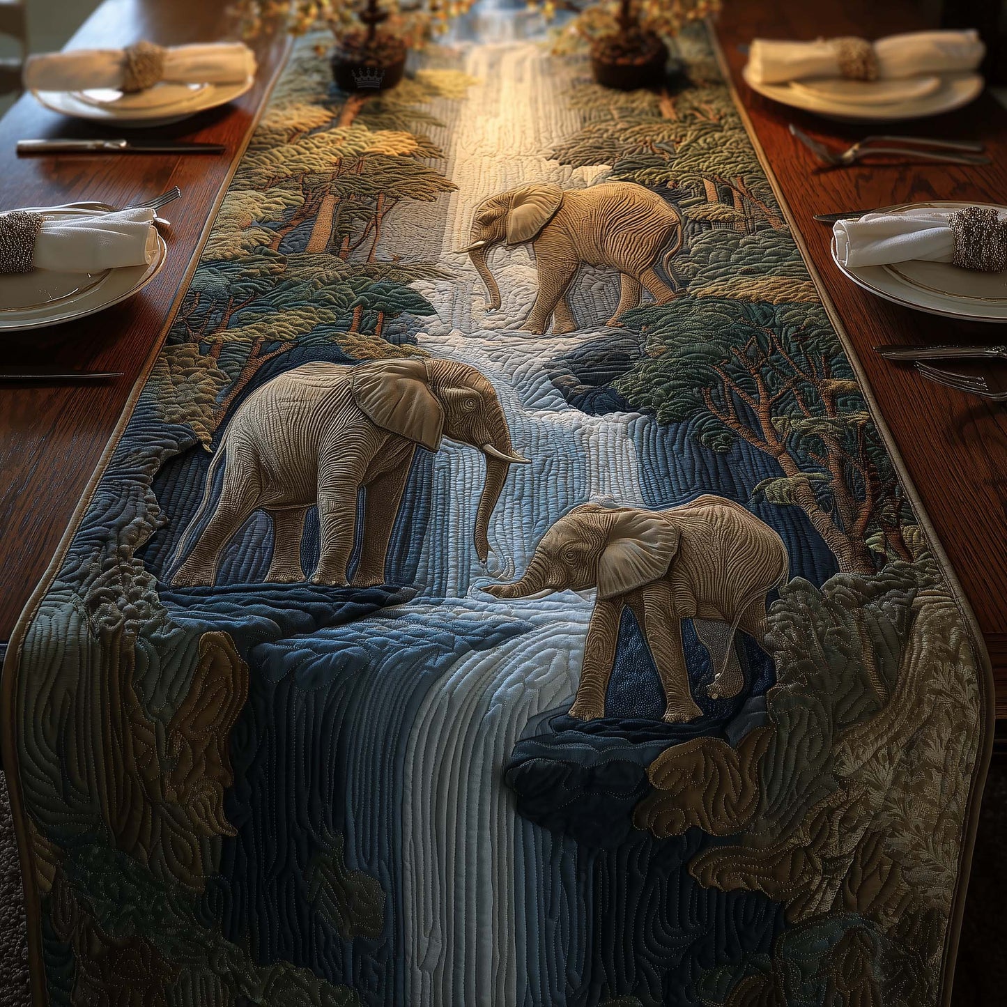 Woodland Monarch Quilted Table Runner GFTOYC2657