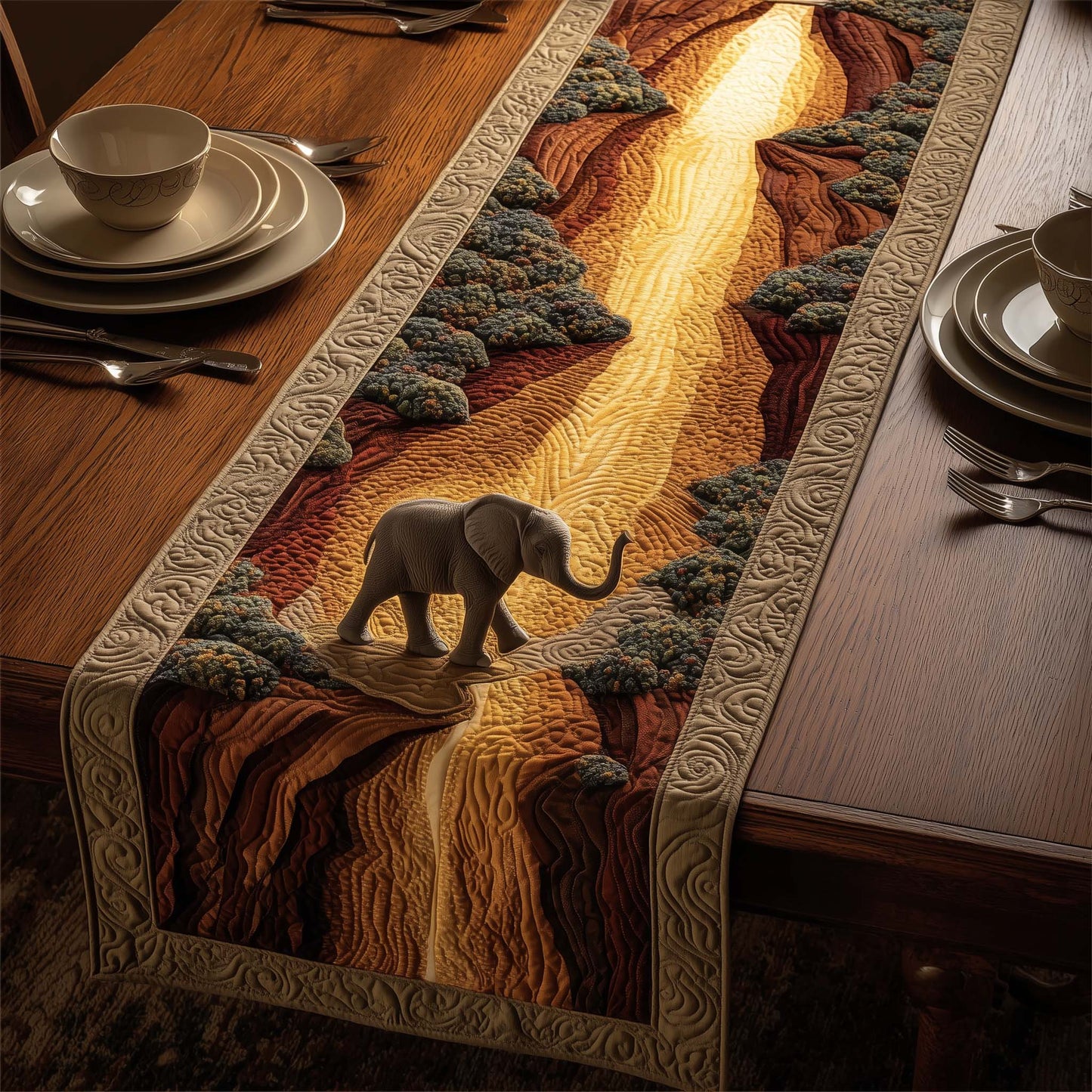 Woodland Monarch Quilted Table Runner GFTOYC2661