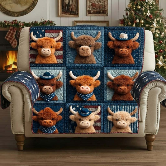 Patriot Highland Quilted Sofa Cover GFTOYC2673