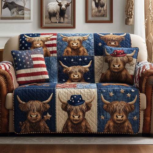 Patriot Highland Quilted Sofa Cover GFTOYC2674