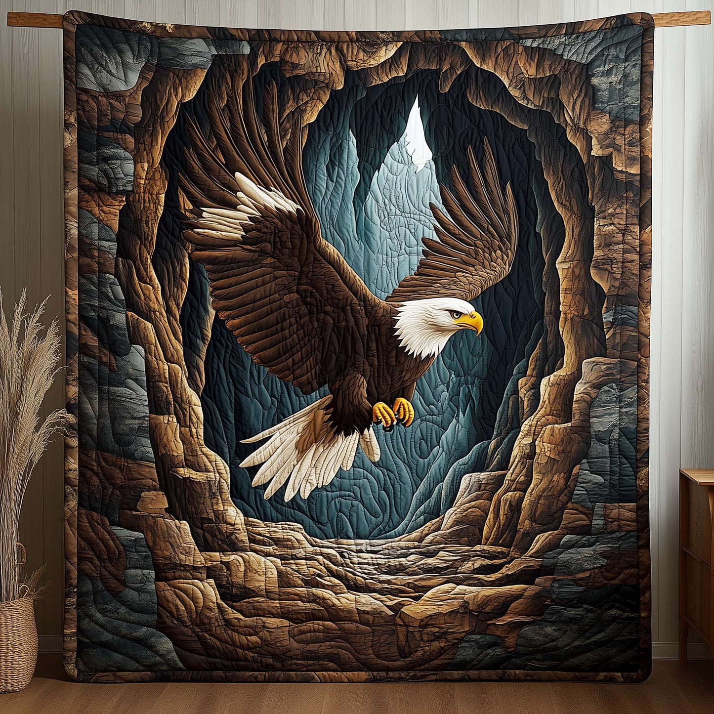 Eagle Emble Quilted Blanket GFTOYC2721