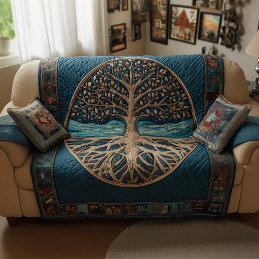 Tree of Life Quilted Sofa Cover GFTOYC2779