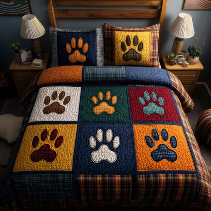 Fluffy Paws 3-Piece Quilted Bedding Set GFTOYC2813