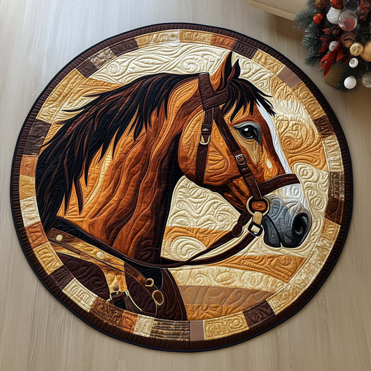 Majestic Horse Quilted Round Mat GFTOYC2821