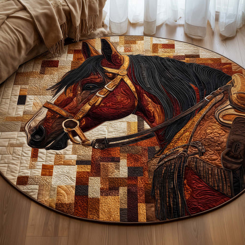 Majestic Horse Quilted Round Mat GFTOYC2822