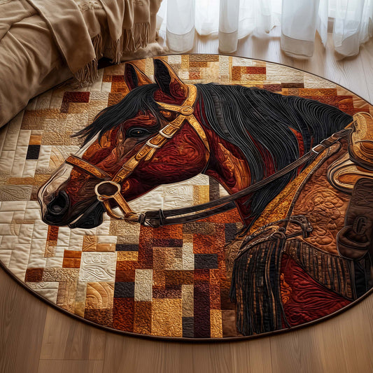 Majestic Horse Quilted Round Mat GFTOYC2822