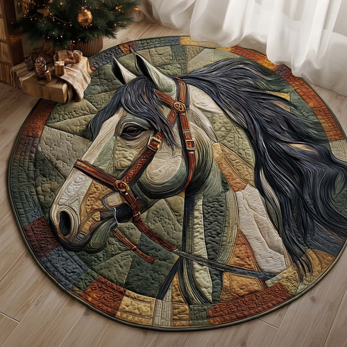 Majestic Horse Quilted Round Mat GFTOYC2823