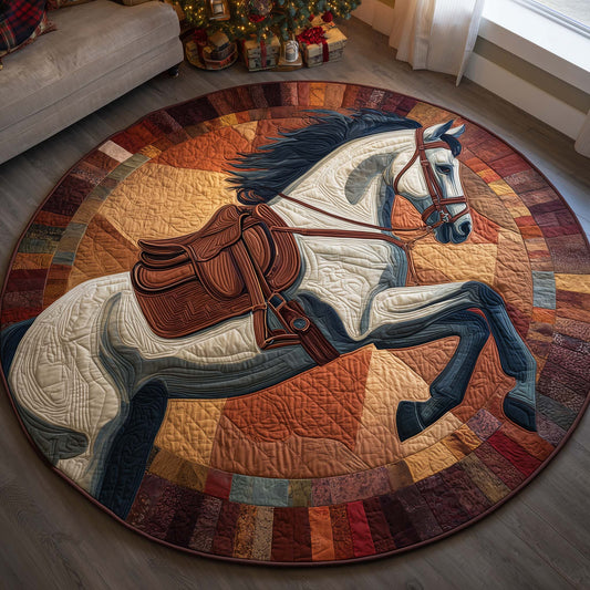 Majestic Horse Quilted Round Mat GFTOYC2826