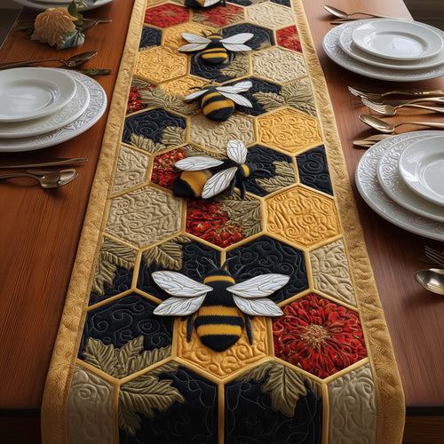 Honey Bee Quilted Table Runner GFTOYC2886