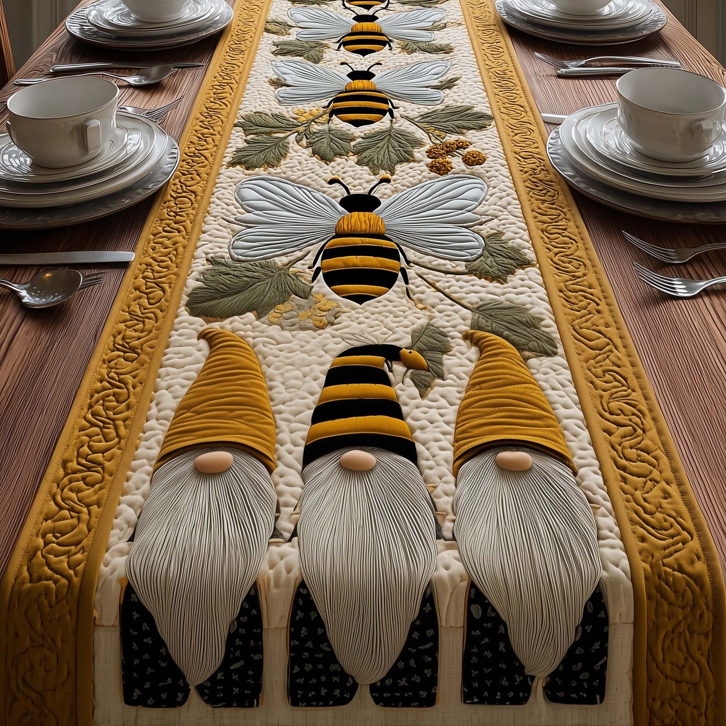Honey Bee Quilted Table Runner GFTOYC2887