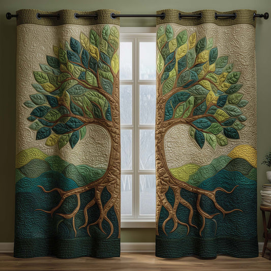 Tree of Life Quilted Curtains GFTOYC2894