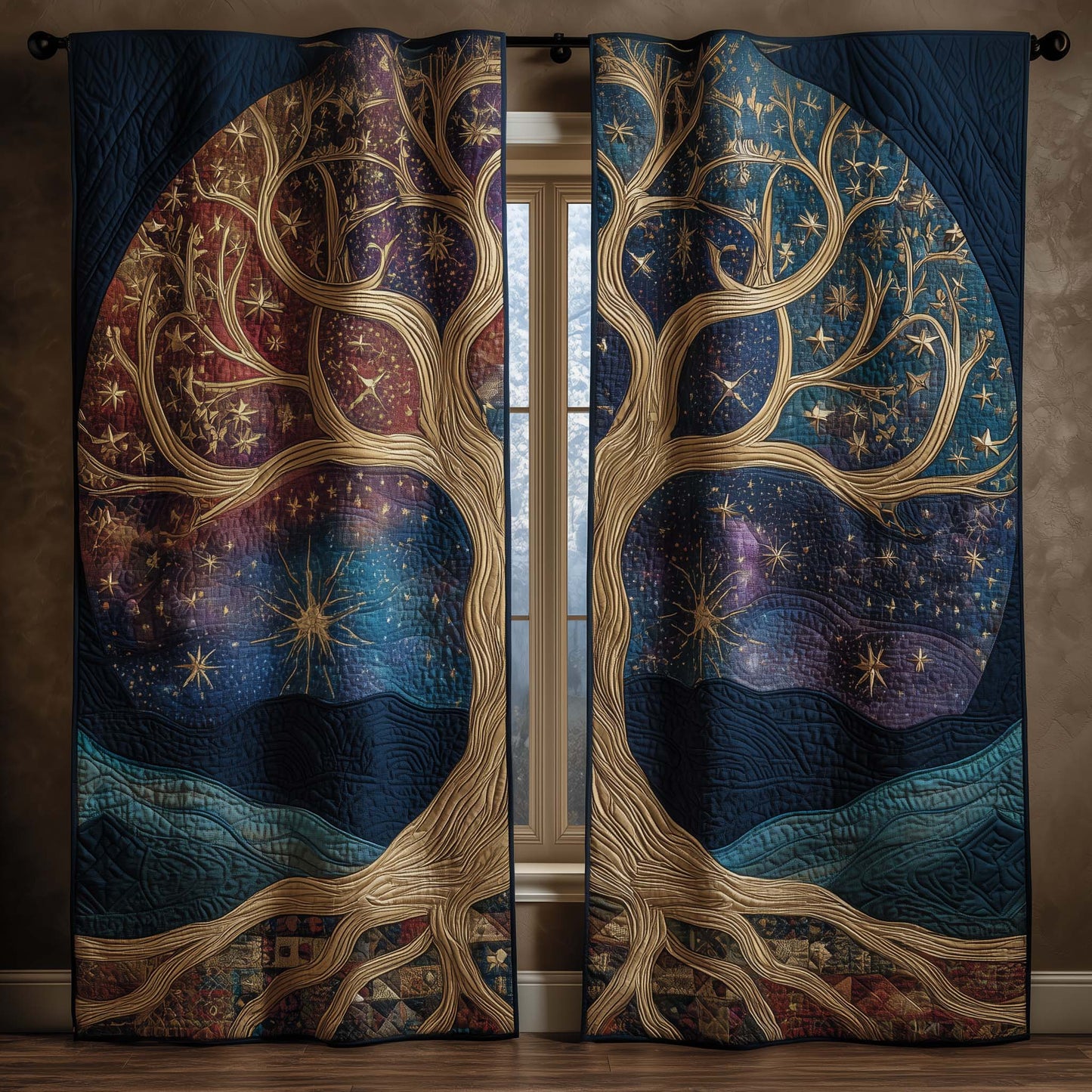 Tree of Life Quilted Curtains GFTOYC2895