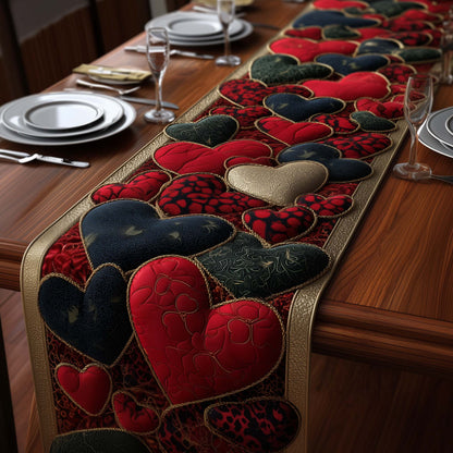 Velvet Heart Quilted Table Runner GFTOYC2897
