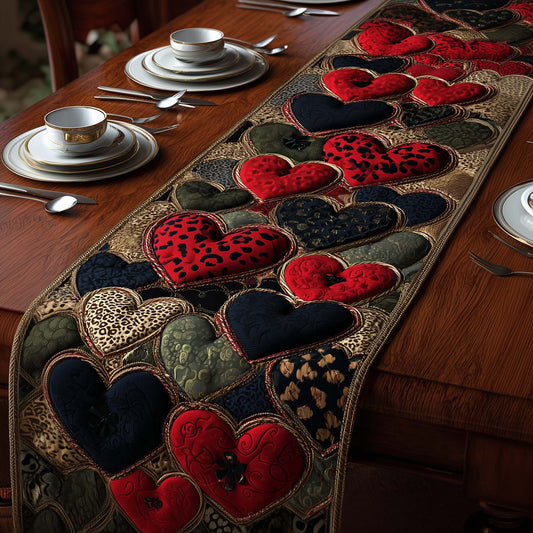 Velvet Heart Quilted Table Runner GFTOYC2898