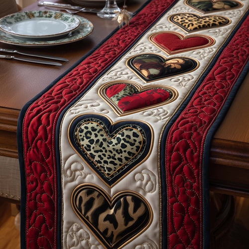 Velvet Heart Quilted Table Runner GFTOYC2900
