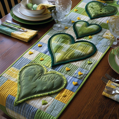 Velvet Heart Quilted Table Runner GFTOYC2901