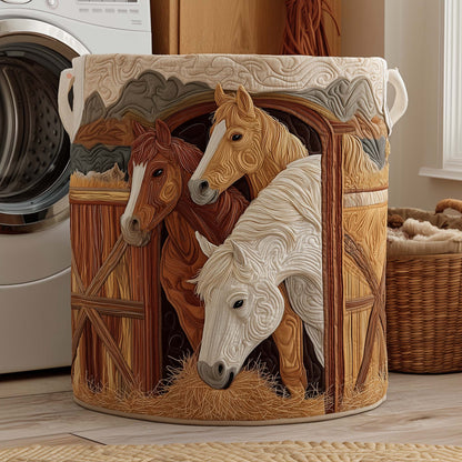 Village Farm Quilted Laundry Basket GFTOYC2922