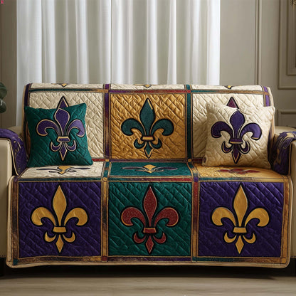 Mardi Gras Quilted Sofa Cover GFTOYC2927