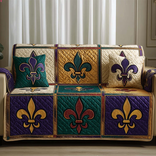 Mardi Gras Quilted Sofa Cover GFTOYC2927