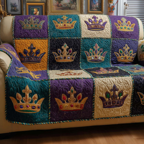 Mardi Gras Quilted Sofa Cover GFTOYC2931