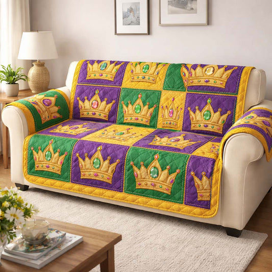 Mardi Gras Quilted Sofa Cover GFTOYC2932