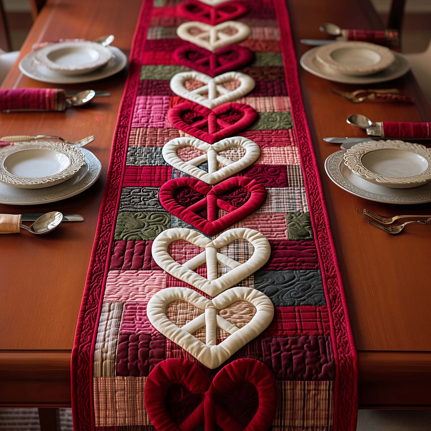 Peaceful Love Quilted Table Runner GFTOYC2989
