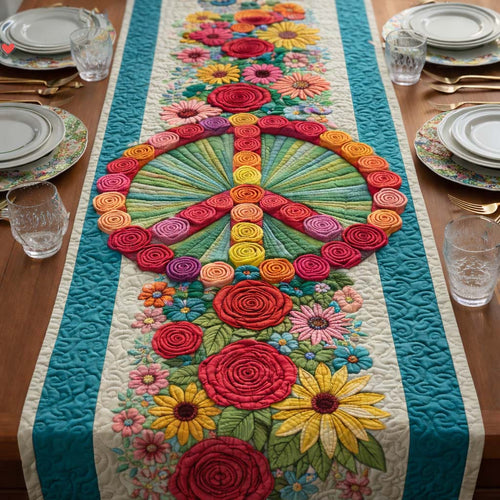 Peaceful Love Quilted Table Runner GFTOYC2990