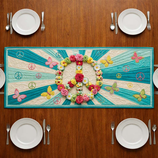Peaceful Love Quilted Table Runner GFTOYC2991