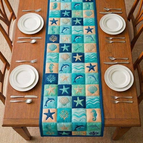 Ocean Party Quilted Table Runner GFTOYC3027