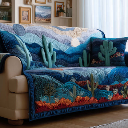 Sacred Cactus Quilted Sofa Cover GFTOYC3063