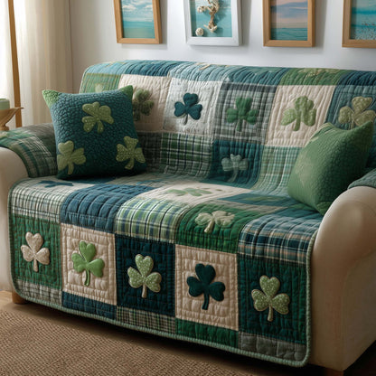 Irish Clover Quilted Sofa Cover GFTOYC3167