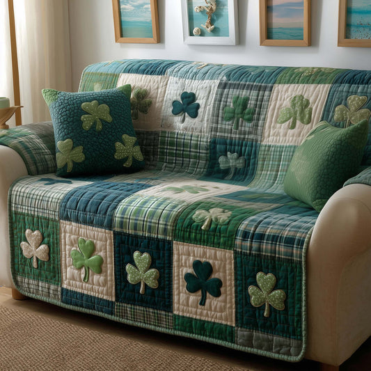 Irish Clover Quilted Sofa Cover GFTOYC3167